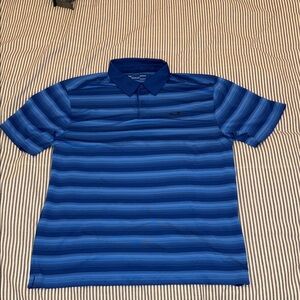Under Armour Men's Navy and Light Blue Polo